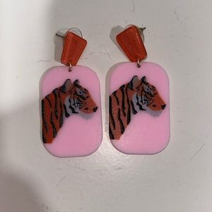 Tiger earrings